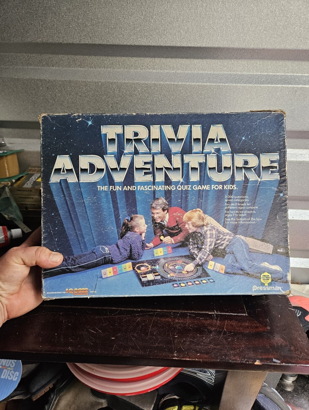 Pressman Vintage 1983 Trivia Adventure Board Game Complete